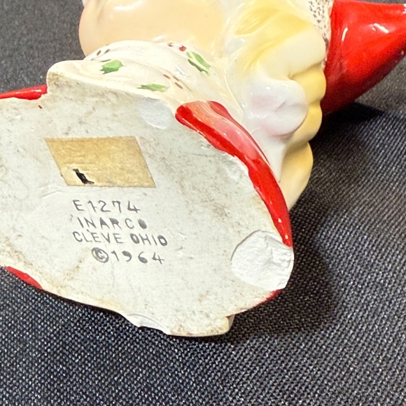 INARCO Vintage 1964 Christmas Young Girl Head Vase E1274 - Picture 9 of 14